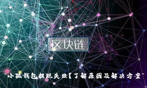 “小狐钱包提现失败？了解原因及解决方案”