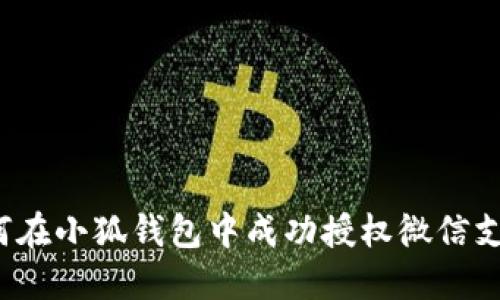 如何在小狐钱包中成功授权微信支付？